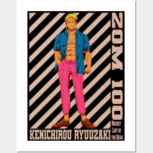 Kenichirou Ryuuzaki Zom 100 Posters and Art